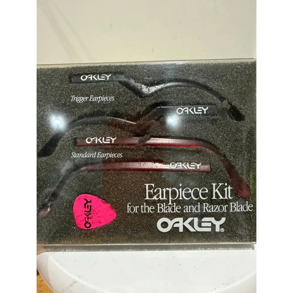 Vintage Oakley Blade & Razor Blade Earpiece Kit Black Rootbeer Pink Pick NOS